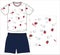 boys t shirt with shorts baseball sports print