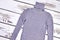 Boys turtleneck warm gray sweater.