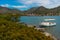 BOZBURUN, MUGLA, TURKEY: View of Germe Limani harbour of Bozburun village