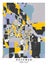 Bozeman Montana USA Creative Color Block city Map Decor Serie