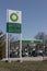 BP Retail Gas Station. BP and British Petroleum is a global British oil and gas company headquartered in London