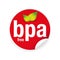 BPA free - Bisphenol free label tag