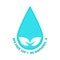 BPA FREE Logo. Waterdrop design with BPA-free 100%, Guarantee, no Bisphenol-A for plastic non-toxic on white background. Logo.