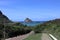 BR-363 road. stretch of road on arrival at Sueste beach, at Fernando de Noronha, Brazil.