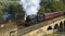 BR Black Five 4-6-0 leaving Brighouse station 2009