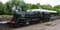 BR Standard Class 5 73156 Steam Engine pulling into North Leicester Heritage Railway Station.