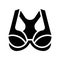Bra or Brassiere vector illustration, solid style icon
