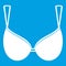 Bra lingerie icon white