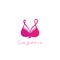 Bra, lingerie vector logo