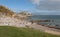 Bracelet Bay and Mumbles lighthouse