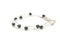 Bracelet with black gems (jet)