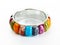 Bracelet with color stones