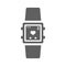 Bracelet, fitness, gadgets icon. Gray vector graphics