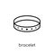 Bracelet icon. Trendy modern flat linear vector Bracelet icon on