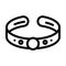 bracelet jewelry line icon vector illustration