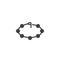 Bracelet jewelry vector icon