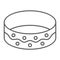 Bracelet thin line icon, jewellery and accessory, bangle sign, vector graphics, a linear pattern on a white background.