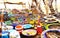 Bracelets shown for sale in a local village Maasai market