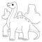 Brachiosaurus Coloring Page for Kids