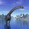 Brachiosaurus dinosaur - 3D render