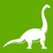 Brachiosaurus dinosaur icon green