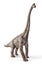 Brachiosaurus dinosaurs toy isolated on white background with clipping path.