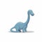 Brachiosaurus long neck dinosaur animal character illustration vector
