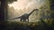 Brachiosaurus\\\' Majestic Graze in the Jurassic Meadow