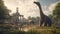 Brachiosaurus Rampage: Epic Cinematic Detail in Unreal Engine\\\'s Hyper-Realistic Dinosaur Creatio