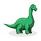 Brachiosaurus Vector Illustration Cartoon Vector