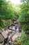 Bracklinn Falls, scenic nature landscape near Callander, small town in the council area of Stirling, Scotland.