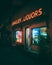 Bradley Liquors neon sign at night, Bradley Beach, New Jersey