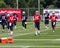 Brady, Mallette and Garoppolo participate in running drills