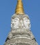 Brahma faces on top of the pagoda