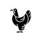 Brahma hen black glyph icon