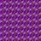 Braid of bright violet squares and triangles in light blue