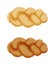 Braided bread bun icon