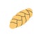 Braided bread, challah icon. Bakery pastry products silhouette. Vector illustration.