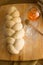 Braided dough with honey