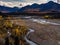 Braided River in Autumn, Denali National Park, Teklanika River, Mountain Range
