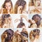 Braided updo tutorial for a curly hair