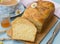 Braided white bread brioche challah with poppy seeds