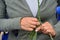 Braiding sweet grass is a traditional American Indian craft.