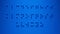 Braille Alphabet Guide A-Z Visually Impaired Blue