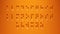 Braille Alphabet Guide A-Z Visually Impaired Orange