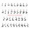 Braille alphabet and numbers