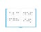 Braille book for blind people. Vector illustration