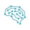 Brain AI concept. Machine learning and artificial intelligence. Neural network.