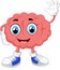 Brain cartoon illustration