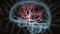 brain cerebral angiography, circle of willis, blood circulation of brain system, Generative AI